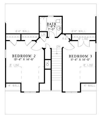 House Plan NDG 1110 Upper Floor