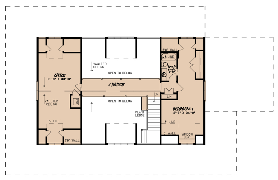 House Plan MEN 5051 Upper Floor