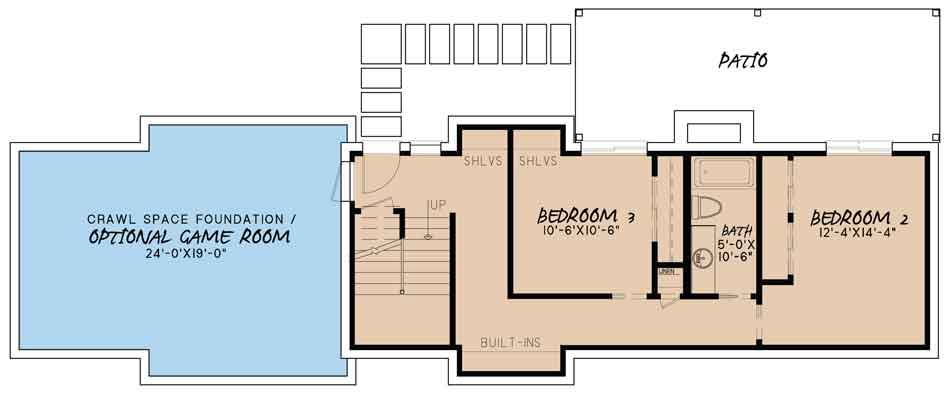 House Plan MEN 5083 Basement