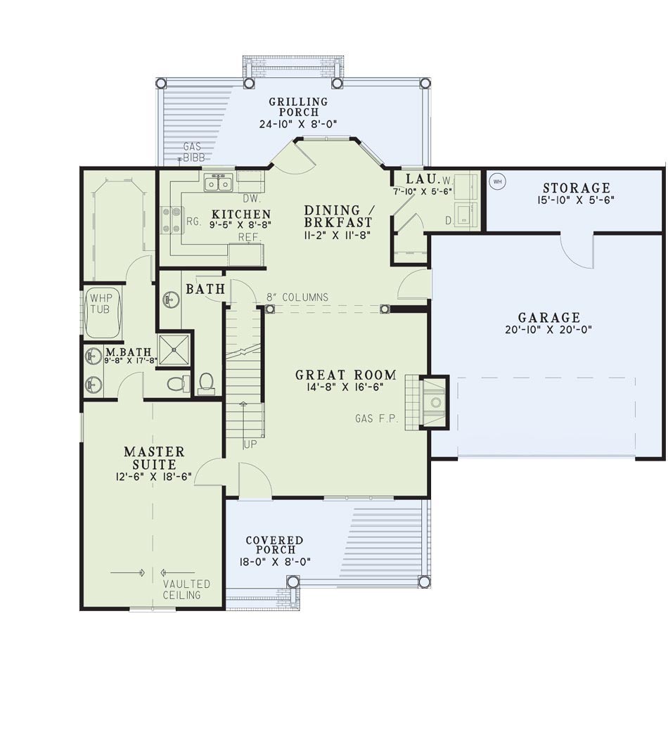 House Plan NDG 389B Main Floor