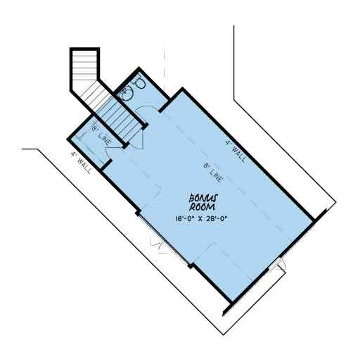House Plan MEN 5013 Bonus Room