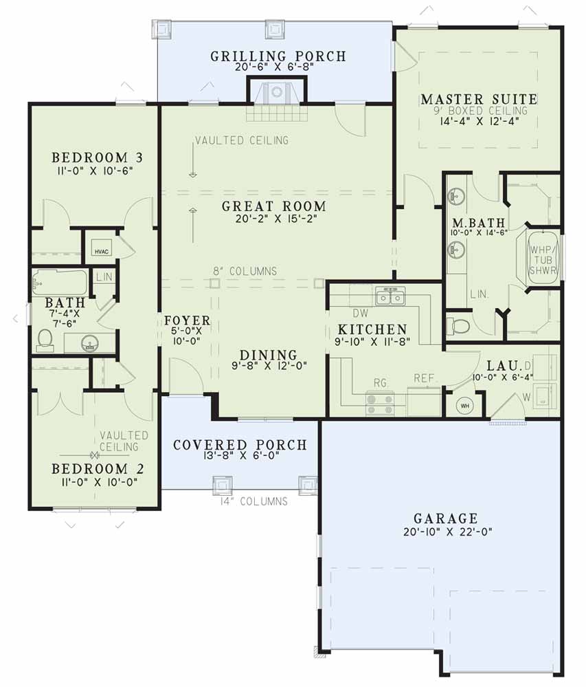 House Plan NDG 1094 Main Floor
