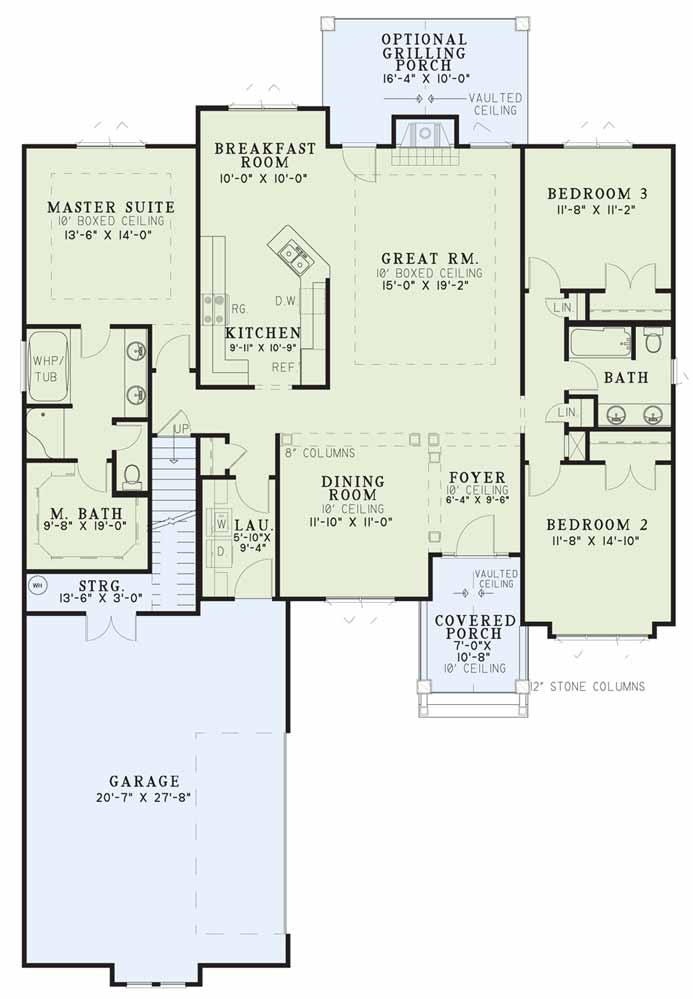House Plan NDG 1096 Main Floor