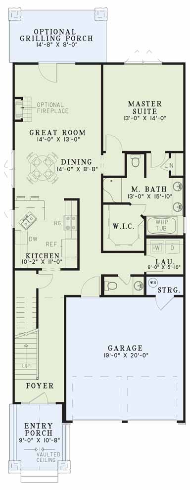 House Plan NDG 1098 Main Floor