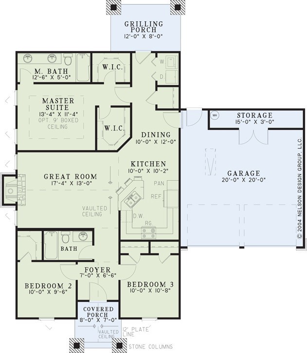 House Plan NDG 1104 Main Floor