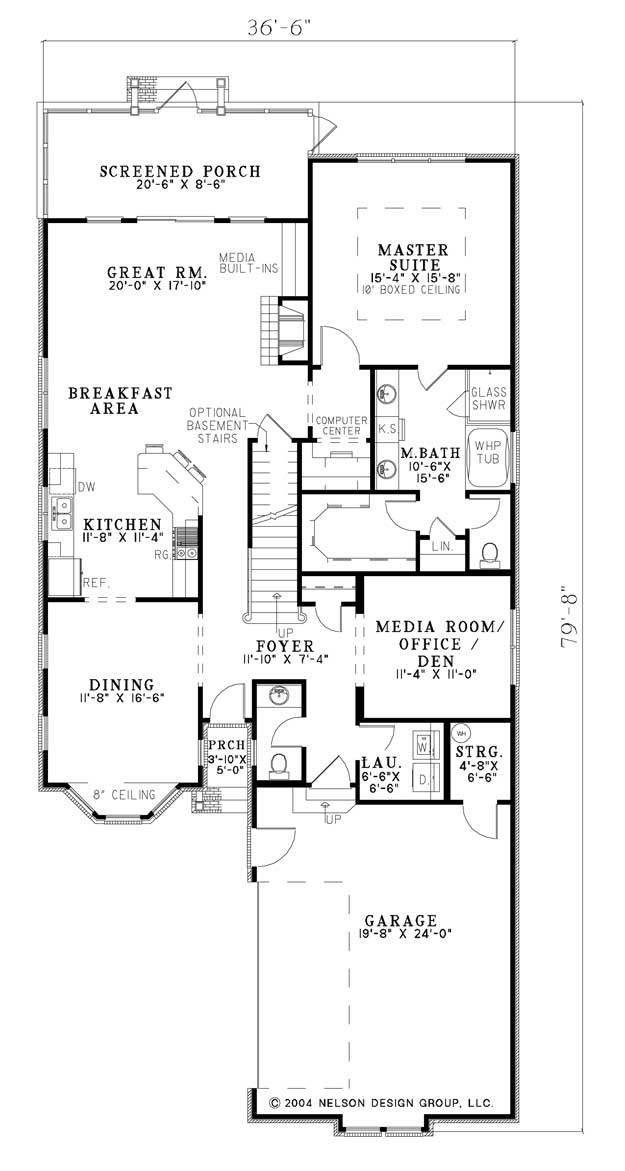 House Plan NDG 1120 Main Floor