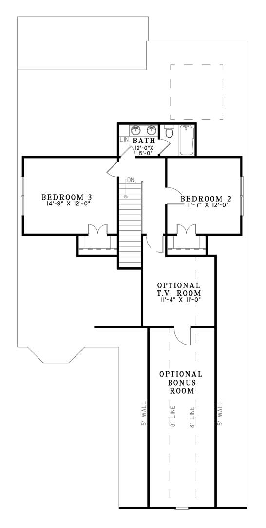 House Plan NDG 1120 Upper Floor