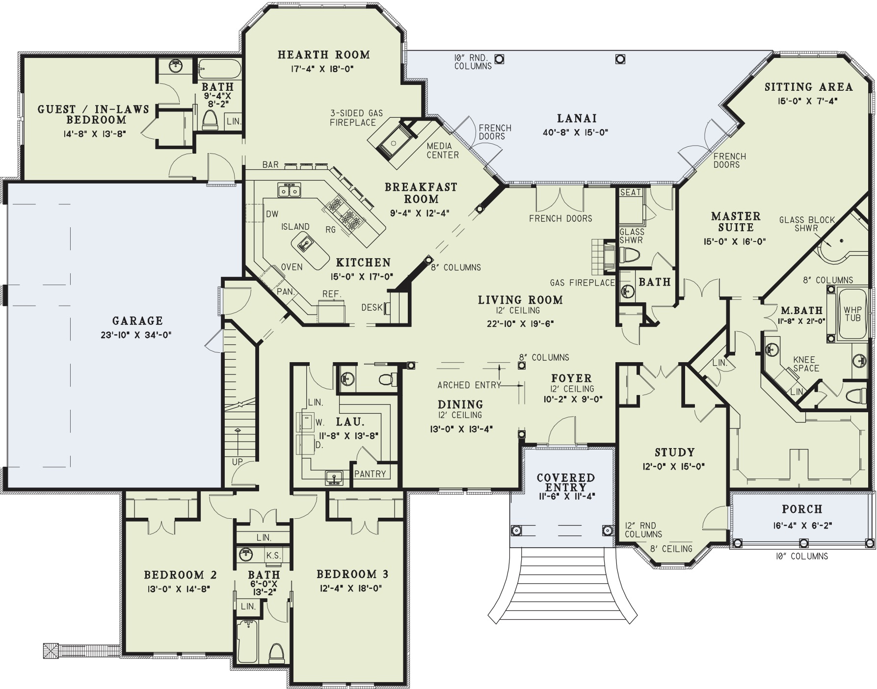 House Plan NDG 1229 Main Floor