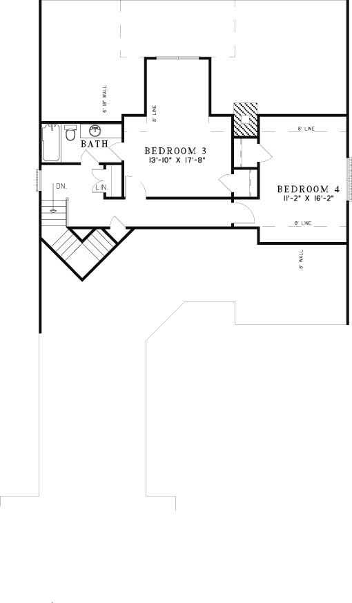 House Plan NDG 123 Upper Floor