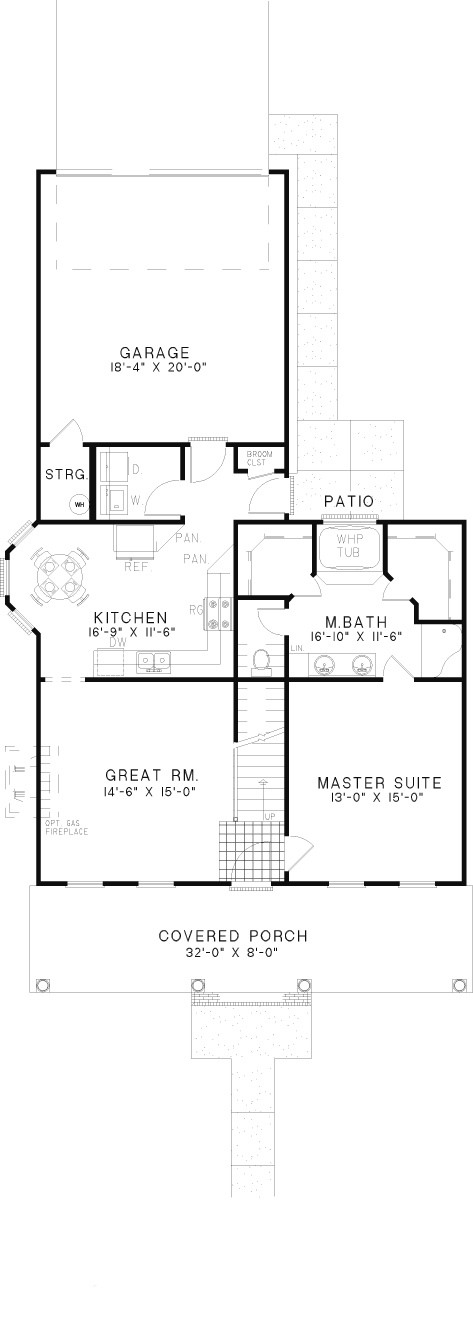 House Plan NDG 132 Main Floor