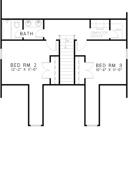 House Plan NDG 132 Upper Floor