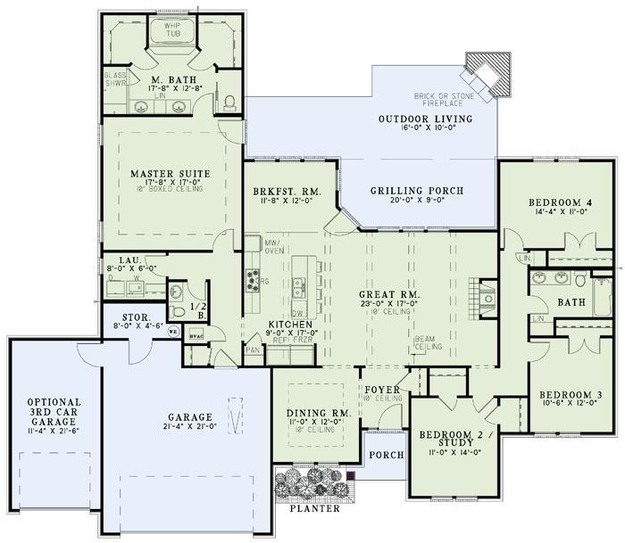 House Plan NDG 1376 Main Floor