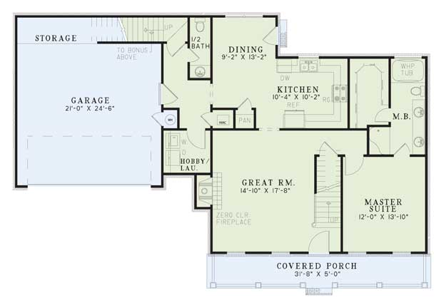House Plan NDG 142 Main Floor