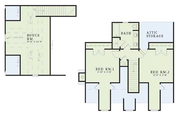House Plan NDG 142 Upper Floor