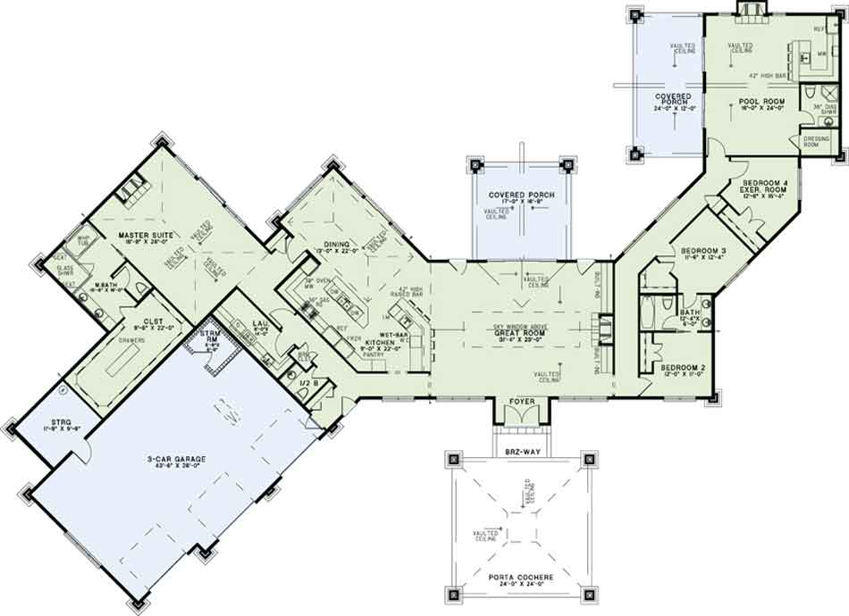 House Plan NDG 1447 Main Floor