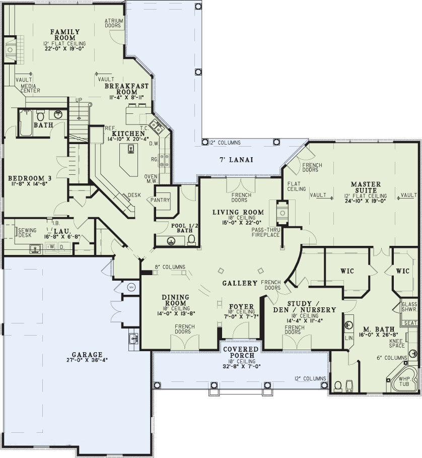 House Plan NDG 157 Main Floor