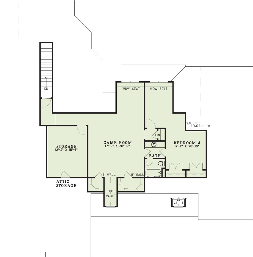 House Plan NDG 157 Upper Floor