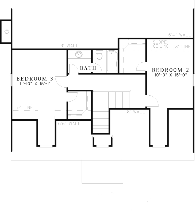 House Plan NDG 162 Upper Floor