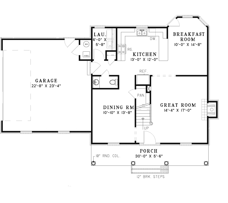 House Plan NDG 177 Main Floor