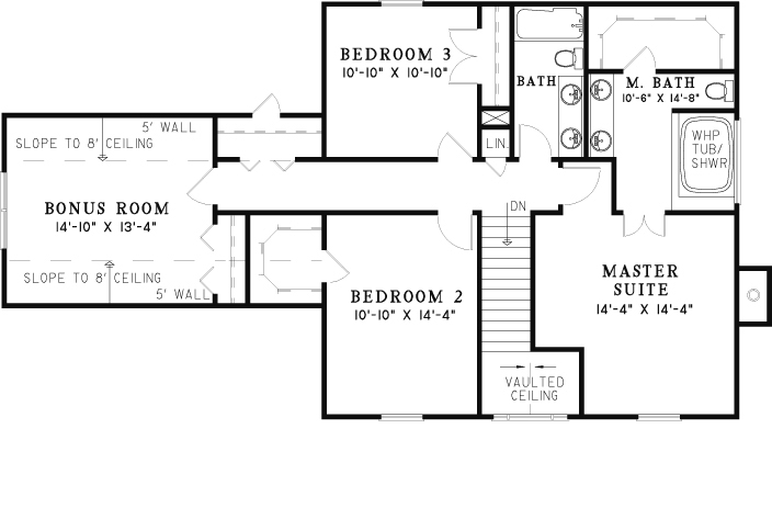 House Plan NDG 177 Upper Floor