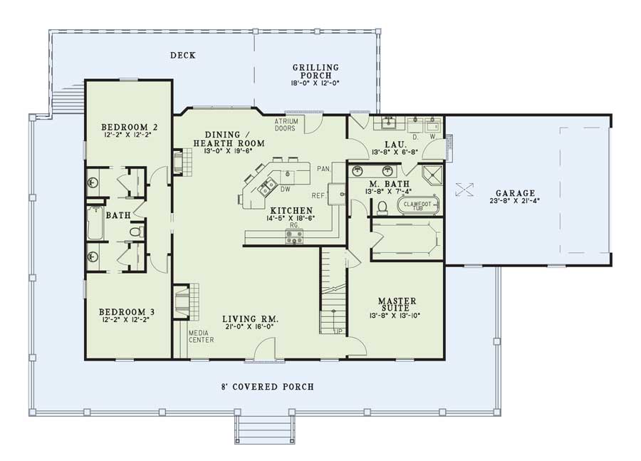 House Plan NDG 178 Main Floor