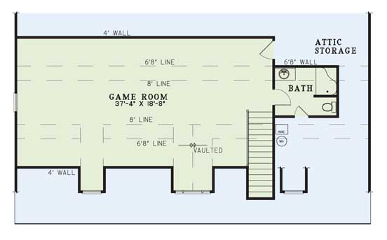 House Plan NDG 178 Bonus Room