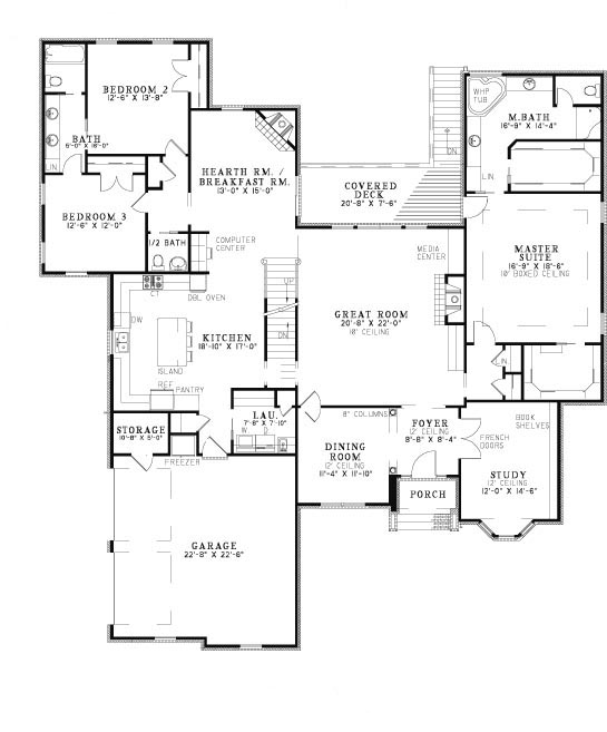House Plan NDG 237 Main Floor