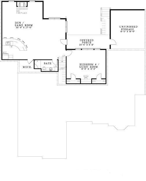 House Plan NDG 237 Basement