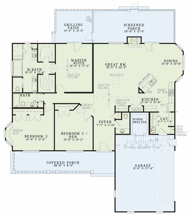 House Plan NDG 256 Main Floor