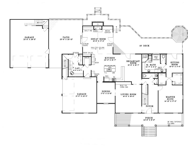 House Plan NDG 262 Main Floor
