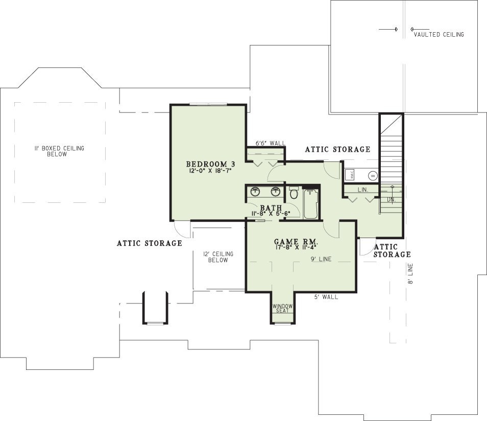House Plan NDG 304 Upper Floor