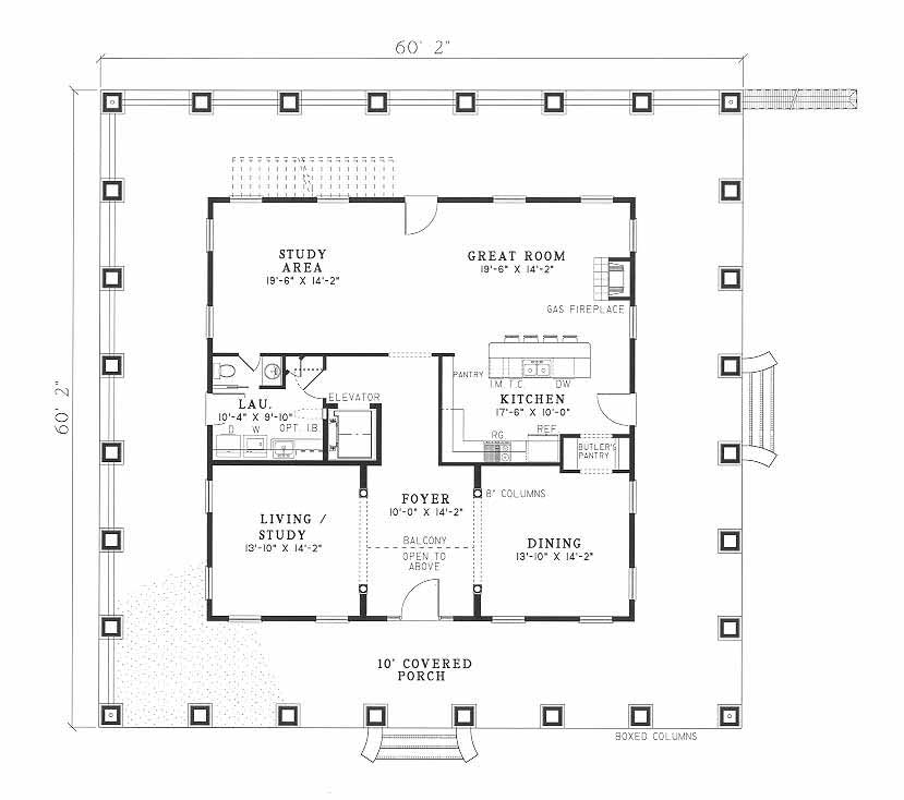 House Plan NDG 342 Main Floor