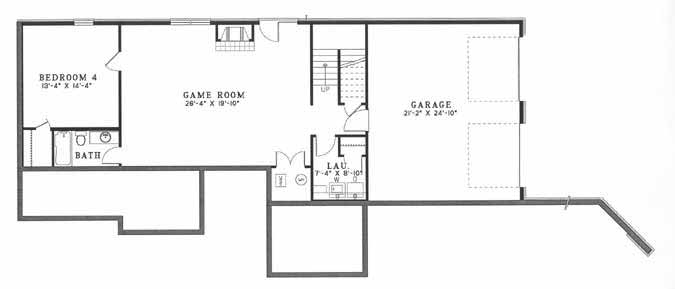 House Plan NDG 388B Upper Floor