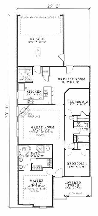 House Plan NDG 447 Main Floor