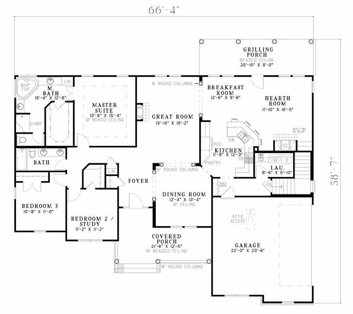 House Plan NDG 472 Main Floor