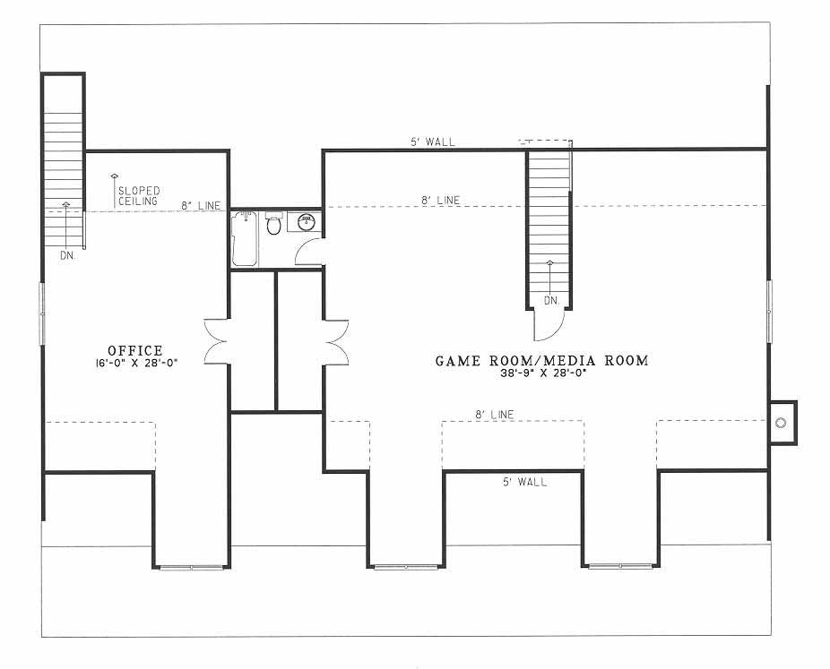 House Plan NDG 478 Upper Floor
