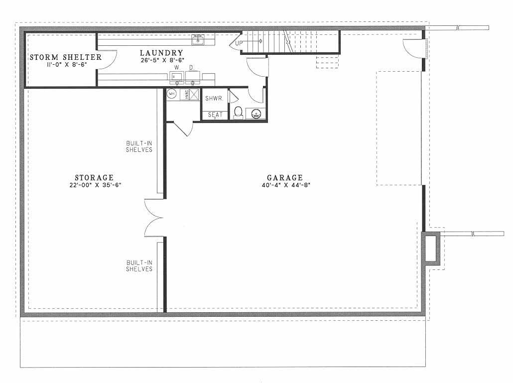 House Plan NDG 478 Basement