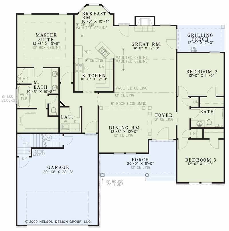 House Plan NDG 496 Main Floor