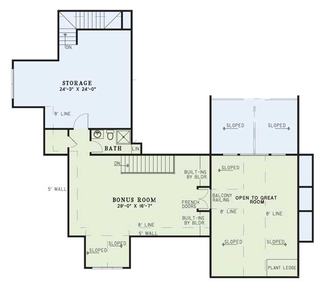 House Plan NDG 501 Upper Floor