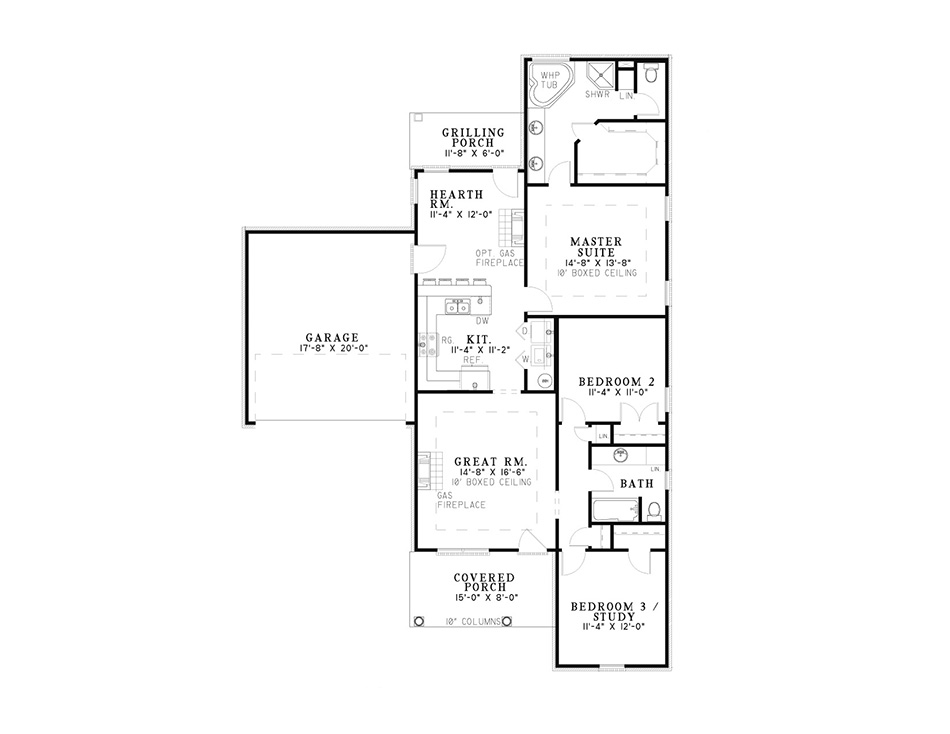 House Plan NDG 290 Main Floor