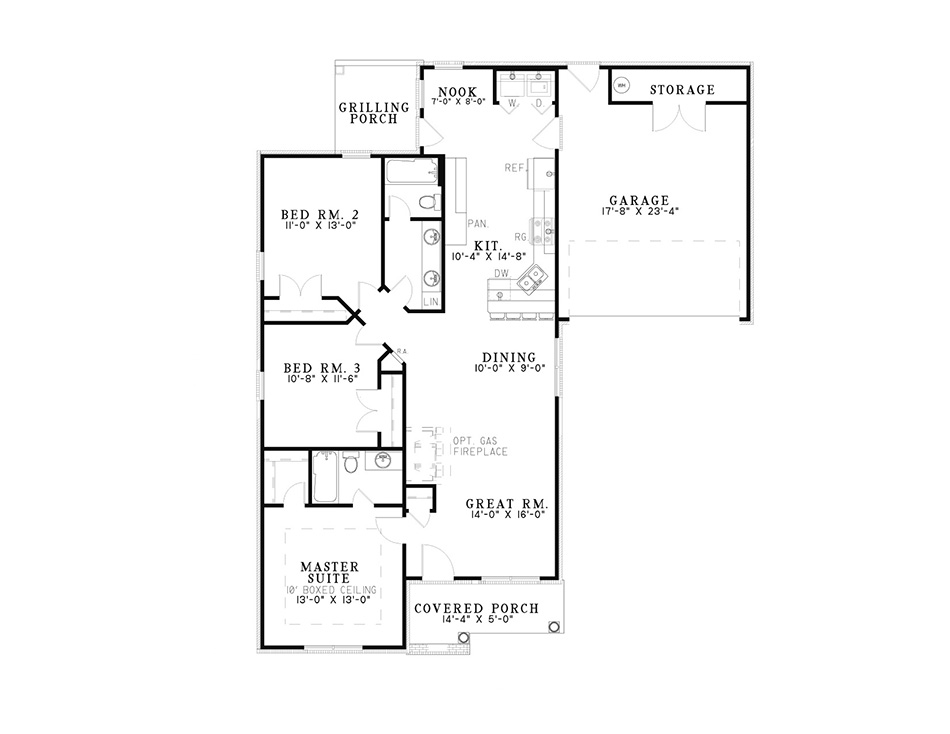 House Plan NDG 291 Main Floor