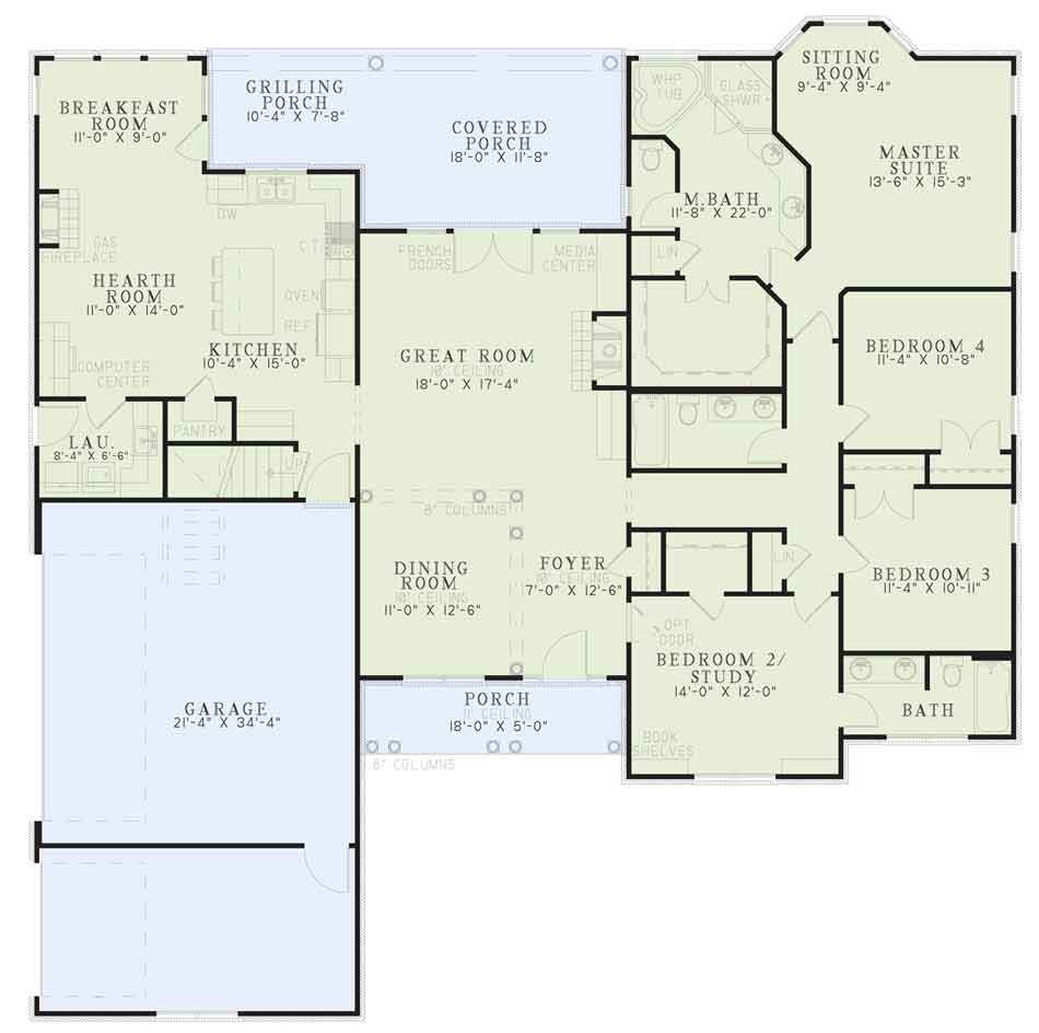 House Plan NDG 563 Main Floor