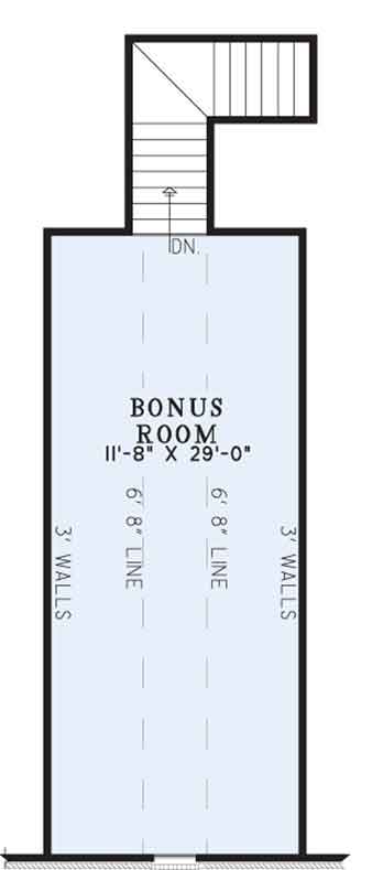 House Plan NDG 563 Bonus Room