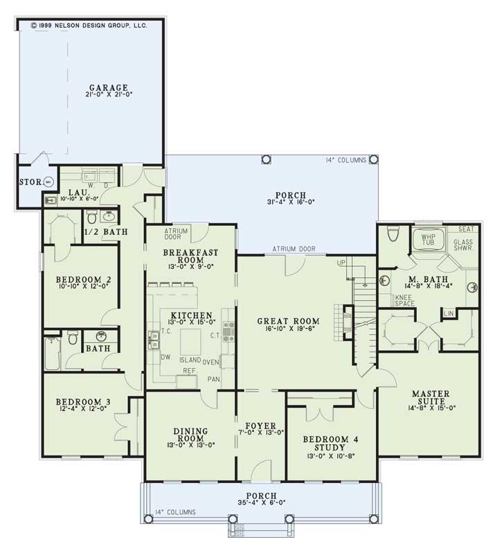 House Plan NDG 614 Main Floor