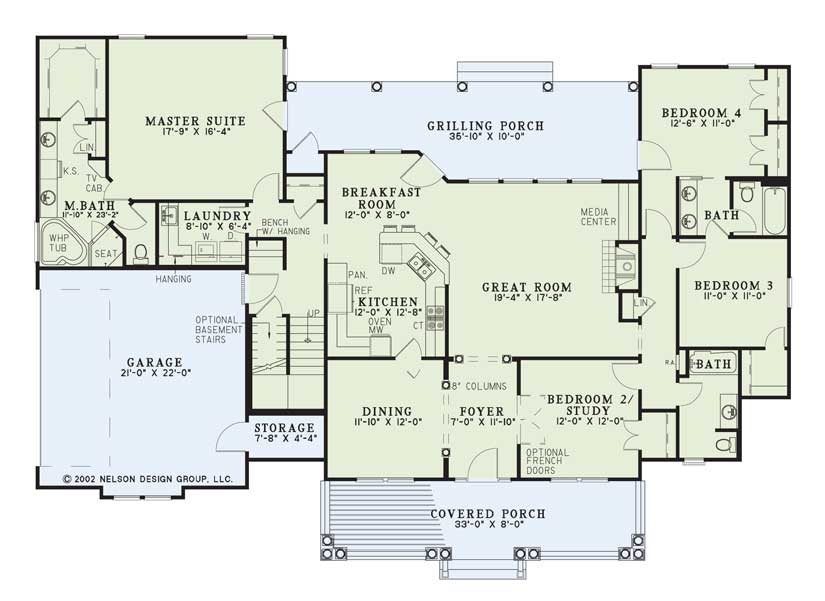House Plan NDG 646B Main Floor