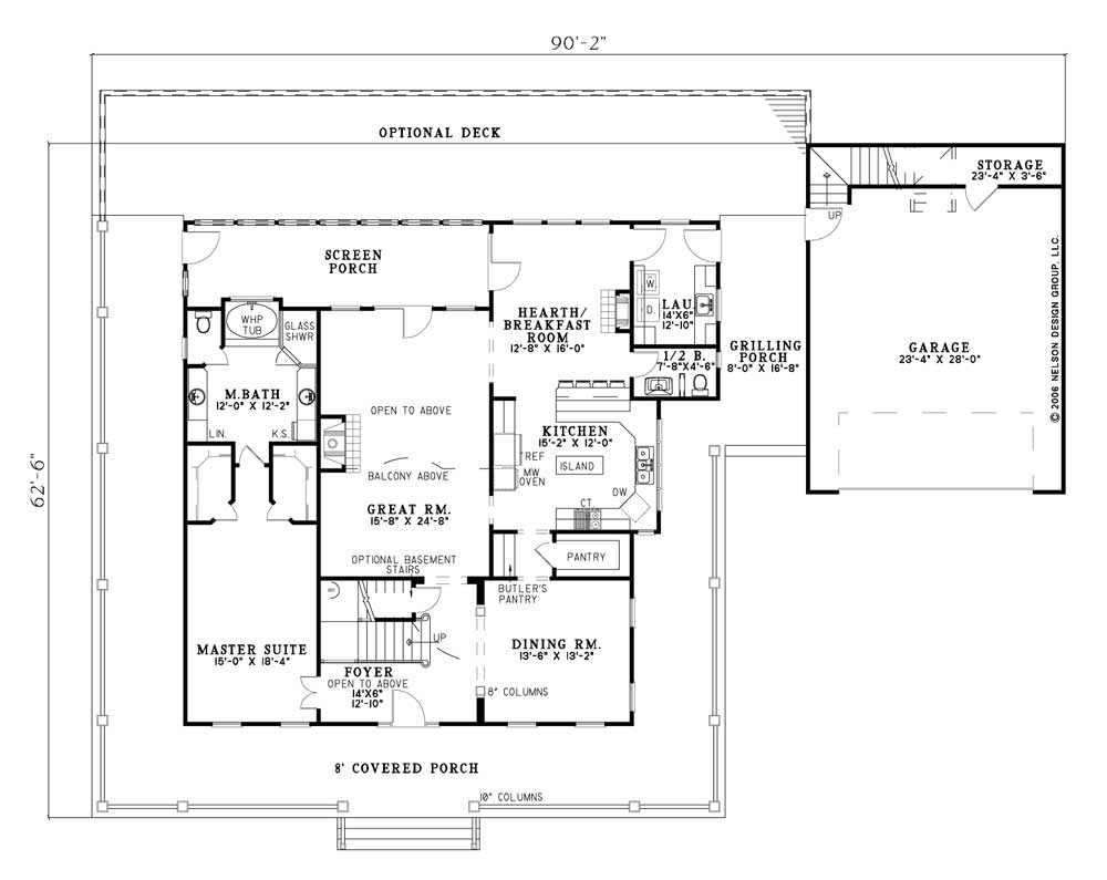 House Plan NDG 727 Main Floor