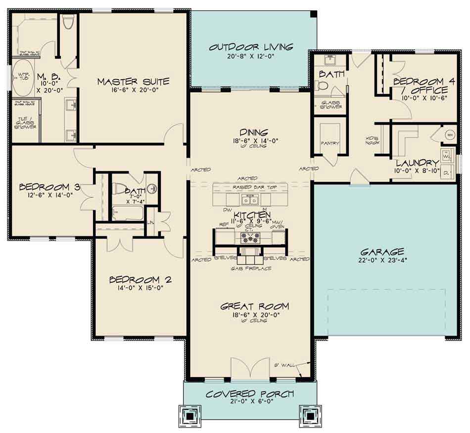 House Plan SMN 1015 Main Floor