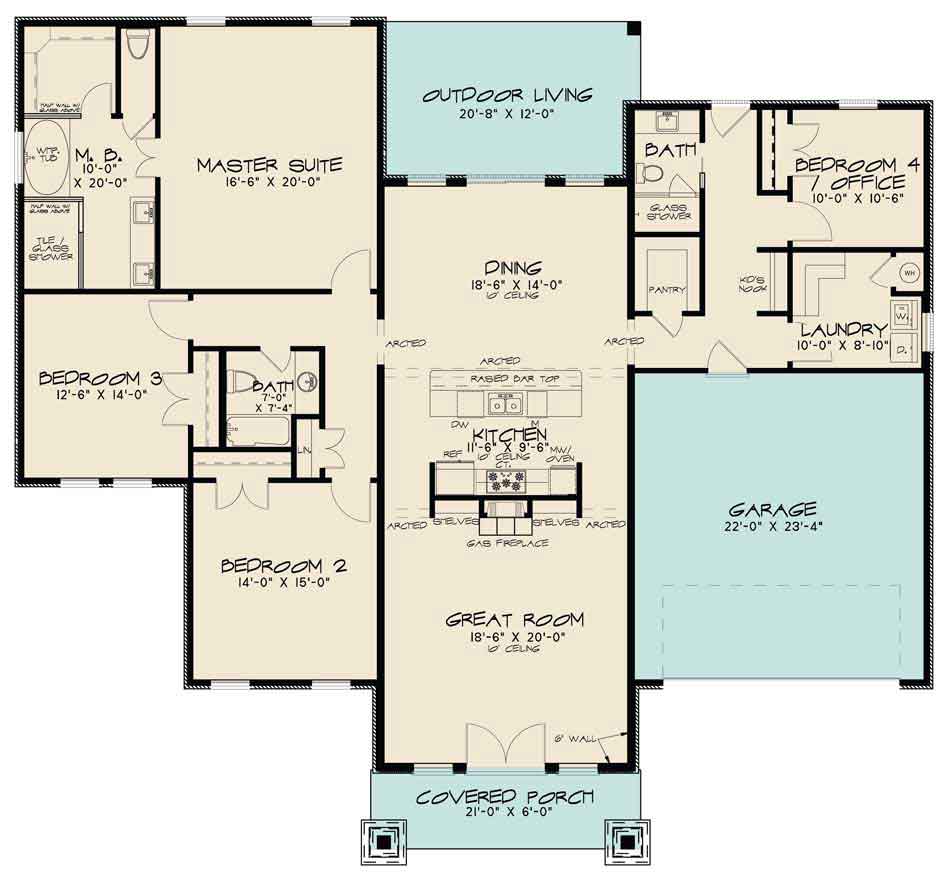 Nelson Design Group › House Plan 1015 Sunset Crest, Modern