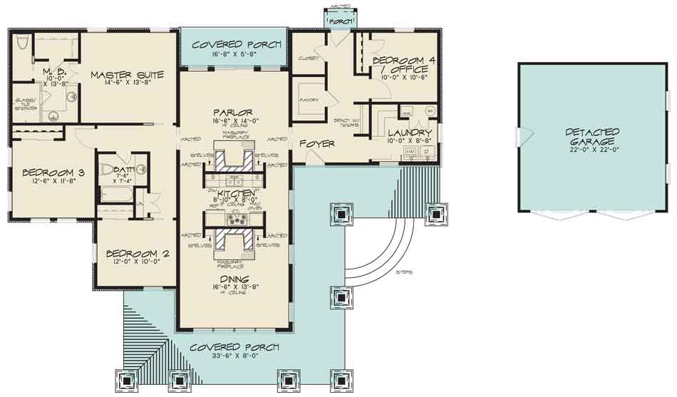 House Plan SMN1023 Main Floor
