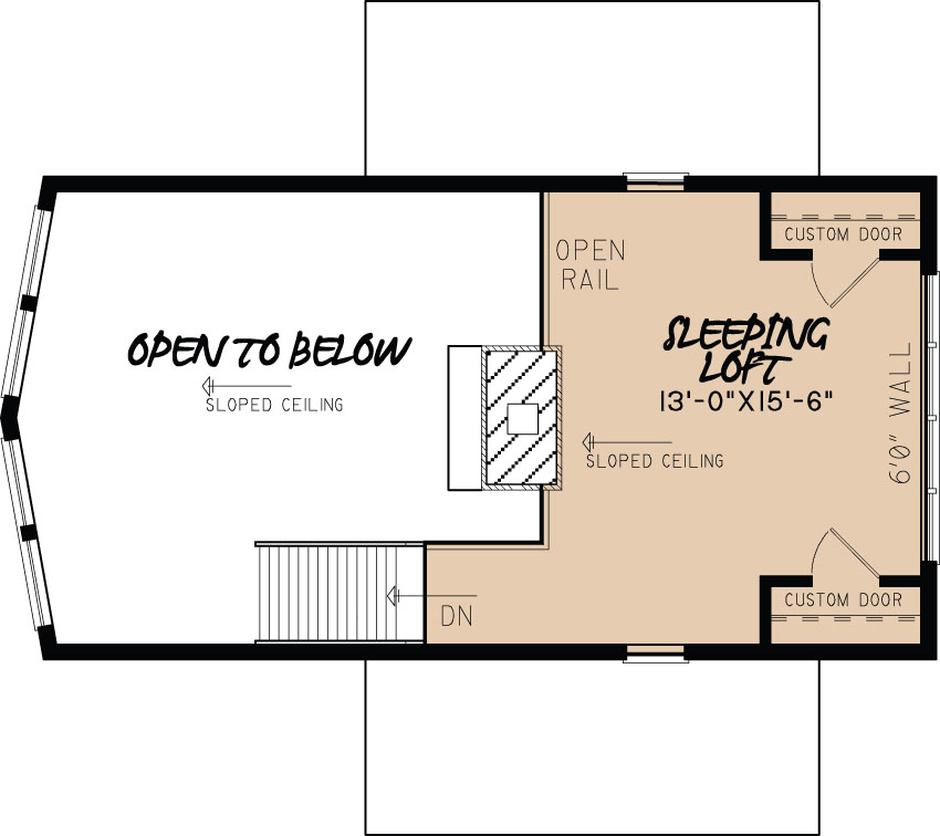 House Plan MEN 5004 Upper Floor